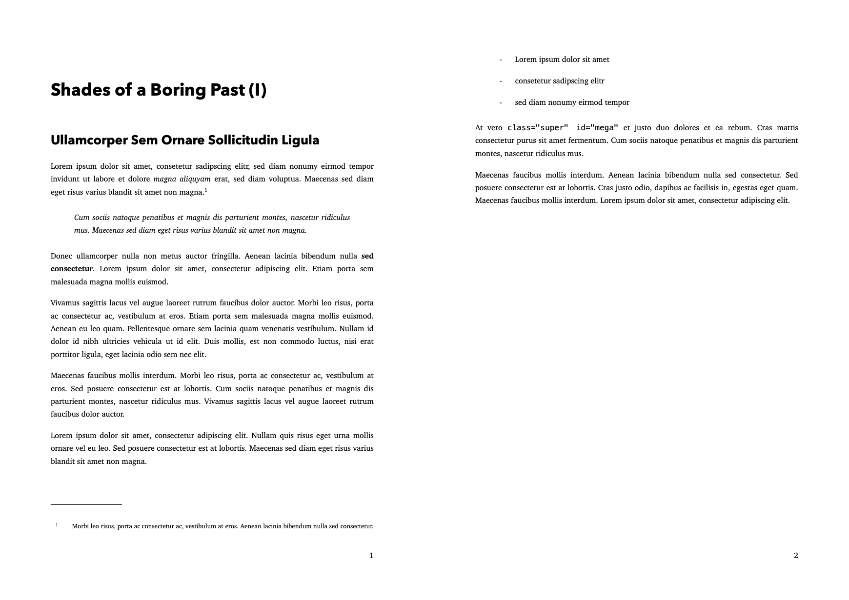 Shades of a Boring Past (I) - Ulysses Styles & Themes