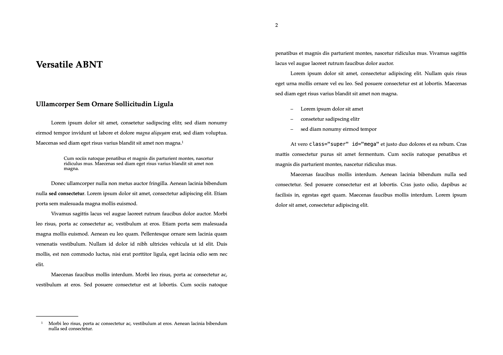 Versatile ABNT - Ulysses Styles & Themes