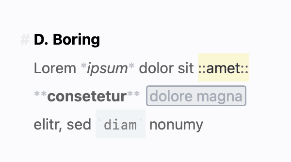 Editor Theme “D. Boring“ by Ananga 