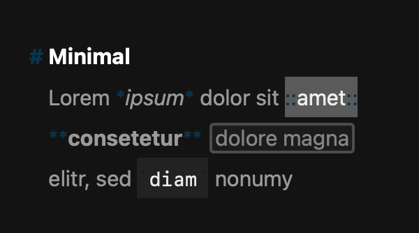 Editor Theme “Almost Minimal“ by Mikey