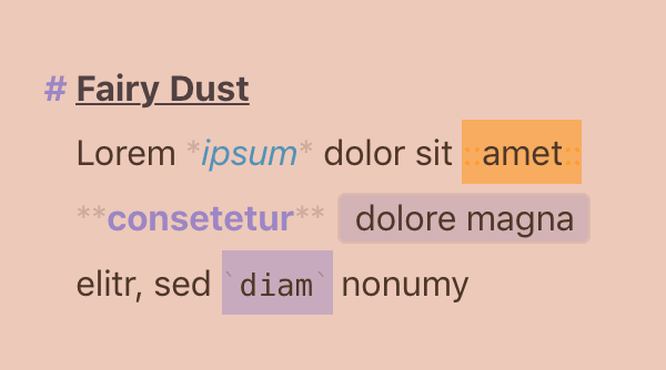 Editor Theme “Fairy Dust“ by LilA
