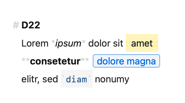 Editor Theme “D22“ by Ulysses