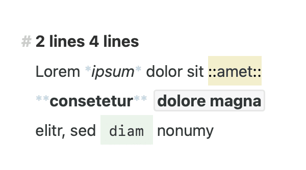 Editor Theme “2 lines 4 lines“ by Ananga 