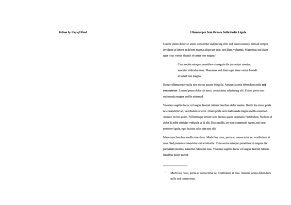 Export Style “Vellum Novel“ by Tubal Cain