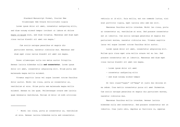 Export Style “Standard Manuscript Format, Courier New“ by Tobias Horvath